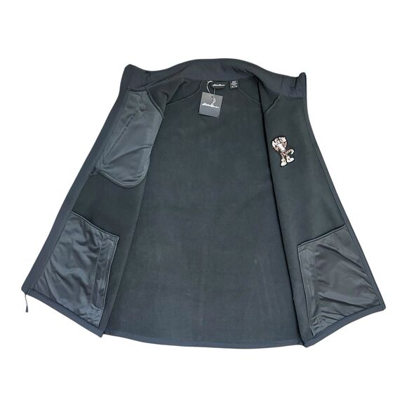 Eddie Bauer Softshell Vest XL Chester Cheetah Logo Gray NWT - Picture 5 of 8